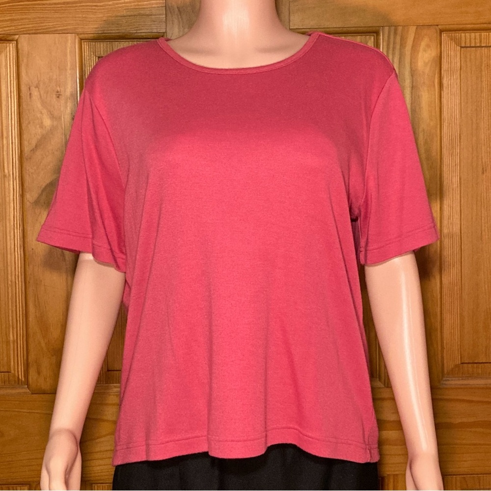 EUC Blair Vintage 90sTop Short Sleeve Blouse Pink Size L Large